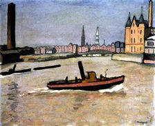 'The Port of Hamburg', 1909. Artist: Albert Marquet