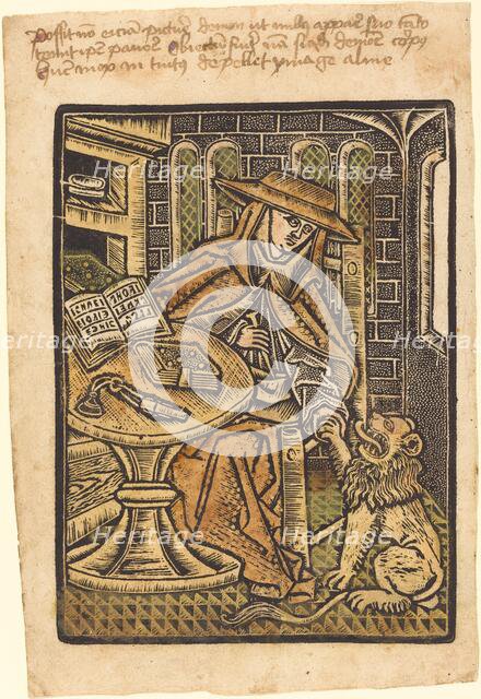 Saint Jerome, c. 1470. Creator: Master of the Aachen Madonna, Workshop of.