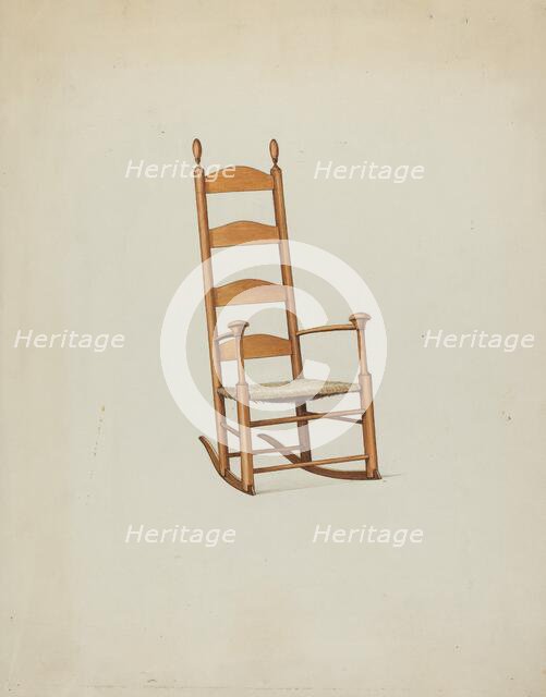 Shaker Mushroom Rocker, c. 1936. Creator: Ray Holden.