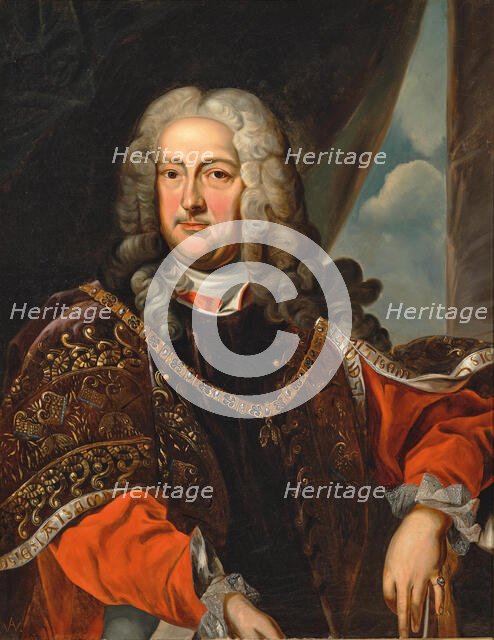 Portrait of Count Rudolf Franz Erwein Schönborn (1677-1754), c. 1740. Creator: Anonymous.