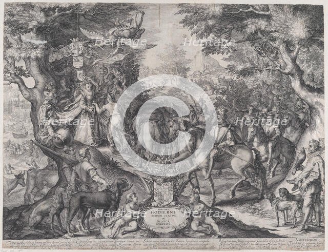 Allegory of the Triumph of the Netherlands over Spain, 1600. Creator: Jan Saenredam.