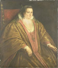 Portrait of a Woman, probably Morosina Morosini, Wife of Marino Grimani, the Doge of Venice, 1590-16 Creator: Workshop of Leandro Bassano.