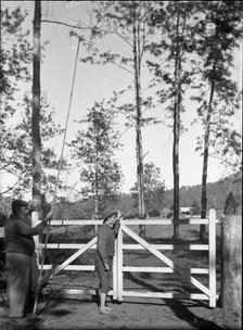 Fredrick George Walker & unknown boy, c1900s. Creator: Robert Augustus Henry L'Estrange.