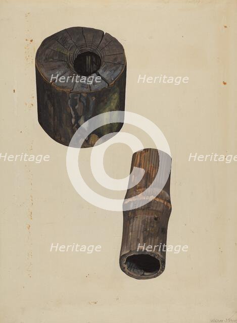 Water Main, c. 1937. Creator: Walter Praefke.