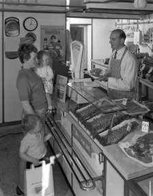 The new metric system of buying food, Stocksbridge, near Sheffield, South Yorkshire, 1966. Artist: Michael Walters