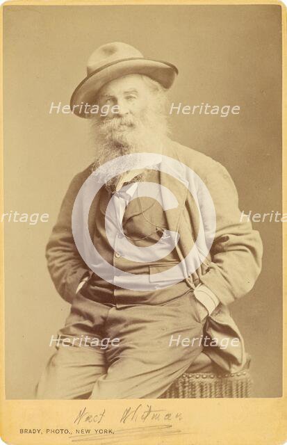 Walt Whitman, about 1870. Creator: Mathew Brady.