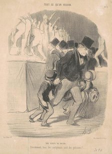 Tout ce qu'on voudra, 19th century. Creator: Honore Daumier.
