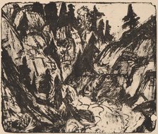 Rocky Stream, 1919. Creator: Ernst Kirchner.