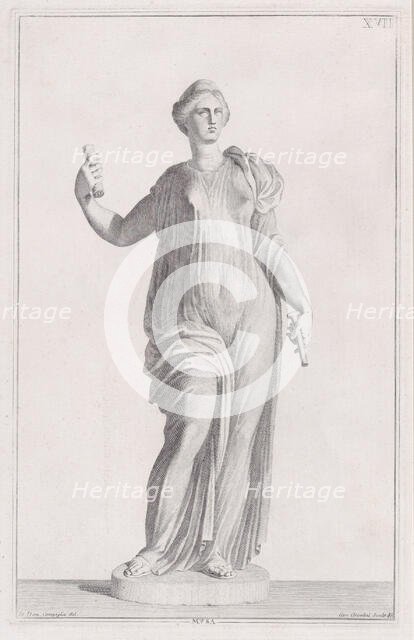 Statue of a Muse, 1734. Creator: Carlo Orsolini.