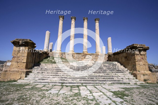 The Capitolium at Thuburbo Majus, Tunisia. Artist: Samuel Magal