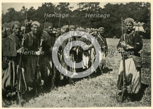 Algerian tirailleurs known as 'Turcos', First World War, 1915, (c1920). Creator: Unknown.