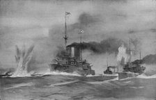 'La bataille de Riga; D'apres une aquarelle du lieutenant de vaisseau Novikof', c1915. Creator: Unknown.