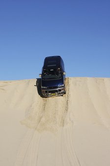 Mitsubishi Delica Space Gear V6 1996 in sand dunes New South Wales Australia Artist: Unknown.