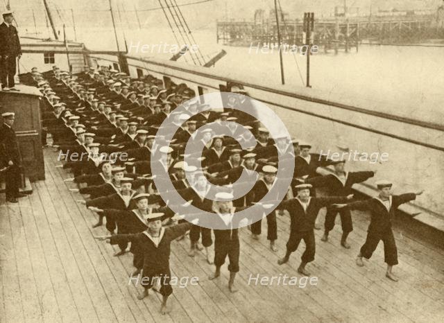 'Physical Drill on the "Arethusa".', c1930. Creator: Unknown.