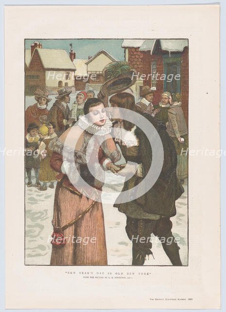 New Year's Day in Old New York, from "The Graphic" Christmas Number, December ..., December 2, 1882. Creator: Unknown.