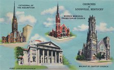 'Churches of Louisville, Kentucky', 1942. Artist: Caufield & Shook.
