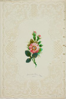 Forever Thine Love (valentine), c. 1850. Creator: Unknown.