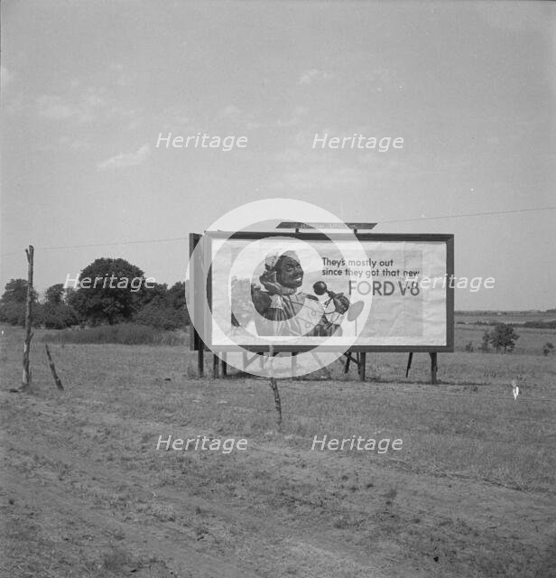 Billboard sign, Southern California, near Los Angeles, 1936. Creator: Dorothea Lange.