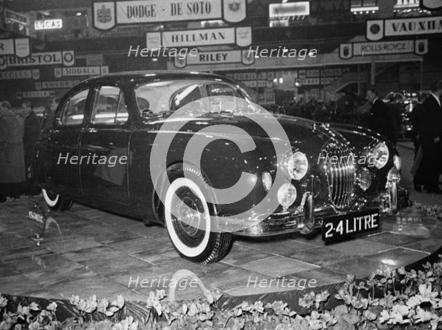 Jaguar 2.4 litre at Motor Show 1954. Creator: Unknown.