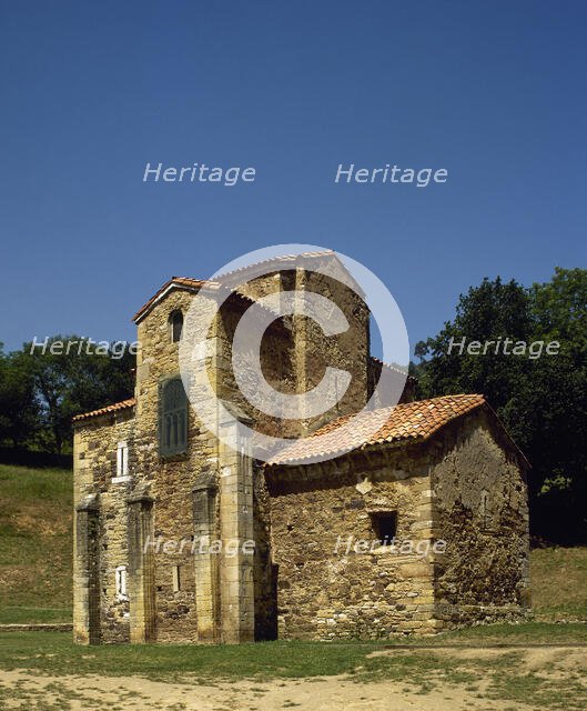 Church of St Michael of Lillo, Oviedo, Spain, 9th century (2002).  Creator: LTL.