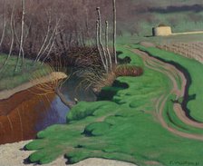 Banks of the Cagne, 1921. Creator: Vallotton, Felix Edouard (1865-1925).