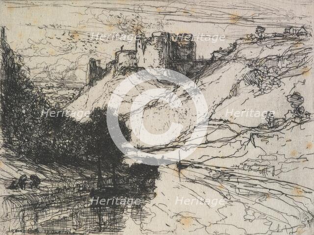 Kilgaren Castle, 1864. Creator: Francis Seymour Haden.