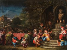 Presentazione del gambero all'idolo (Presentation of the shrimp to the idol), c.1730-1740. Creator: Bocchi, Faustino (1659-1742).