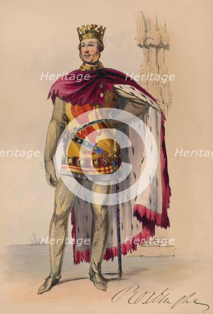 James Innes-Ker in Plantagenet costume for Queen Victoria's Bal Costume, May 12 1842, (1843).  Creator: John Richard Coke Smyth.