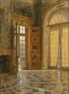Vestibule Corner ''Schleissheim," Prince Regent Luitpold's Palace, 1880. Creator: Herman Hartwich.