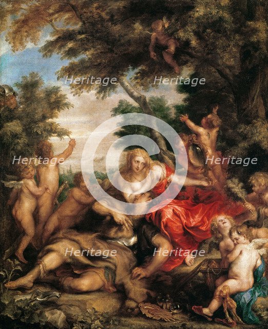 Rinaldo and Armida. Artist: Dyck, Sir Anthony van (1599-1641)