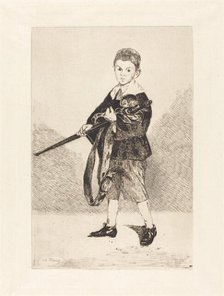 Child with Sword, Turned to the Left (L'Enfant à l'épée, tourné à gauche), 1862. Creator: Edouard Manet.