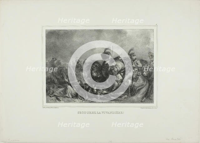 Help the canteen manager!, 1835. Creator: Auguste Raffet.