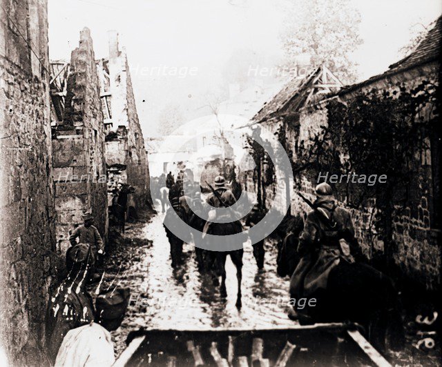 Prisoners of war, Bucy-le-Long, northern France, c1914-c1918. Artist: Unknown.