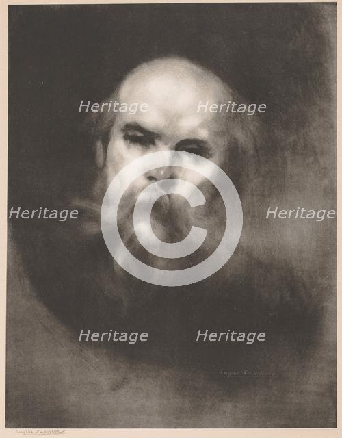 Paul Verlaine, 1896. Creator: Eugène Carrière (French, 1849-1906); Lemercier.