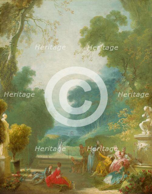 A Game of Hot Cockles, c. 1775/1780. Creator: Jean-Honore Fragonard.