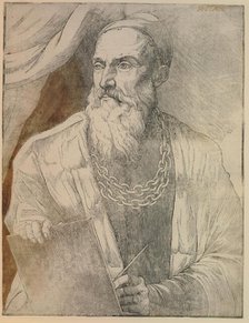 Portrait of Titian (1488-1576), c1550. Creator: Britto, Giovanni (active 1530-1550).