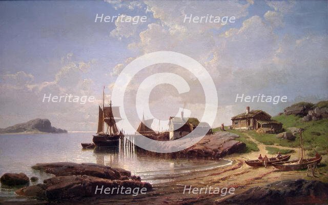 Coastal Landscape, 1882. Creator: Reinholdt Boll.