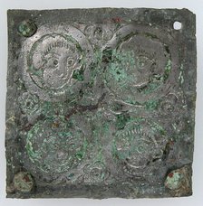 Tinned-Copper Plaque with a Personification, Byzantine, 350-400. Creator: Unknown.