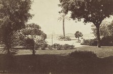 View from the park on Monte Pincio towards the Vatican, Rome, between 1870-1880. Creator: Unknown.