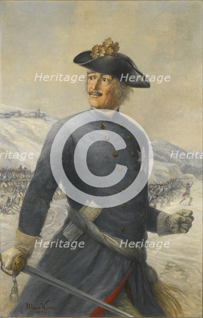 Leopold I, Prince of Anhalt-Dessau (1676-1747), Generalfeldmarschall in the Prussian Army. Artist: Korn, Max (active Early 20th cen.)