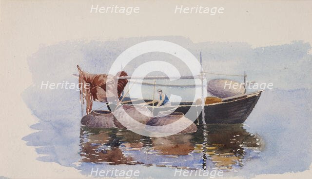 Untitled--Fishing Boat, ca. 1900. Creator: George Elbert Burr.