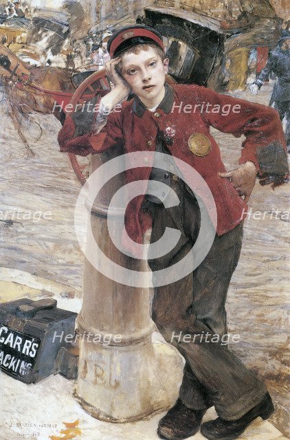 'The London Bootblack', 1882.  Artist: Jules Bastien-Lepage