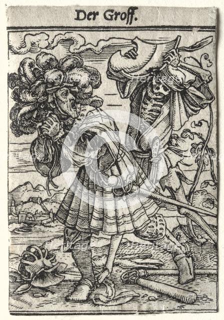 Dance of Death: The Earl, c. 1526. Creator: Hans Holbein (German, 1497/98-1543).