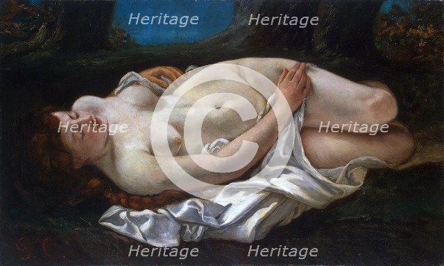 'Reclining Woman', 1865.  Artist: Gustave Courbet