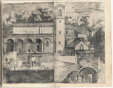 View of the Quadrant: the Main Door, the Square, the Church and the Loggia of the..., [plate D], 161 Creator: Jacopo Ligozzi.