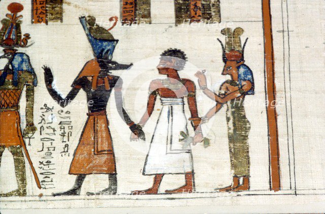 Detail of the Papyrus of Ker'Asher , from Theses, 1st century BC. Artist: Unknown.
