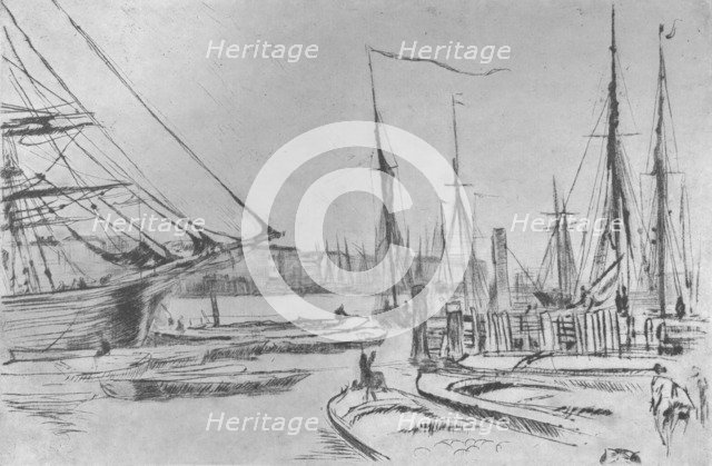 'A Sketch from Billingsgate', 1878, (1904). Artist: James Abbott McNeill Whistler.