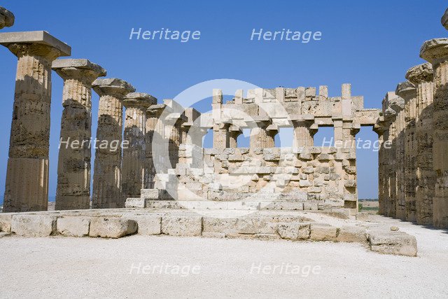 The Temple of Hera (Temple E), Selinunte (Selinus), Sicily, Italy. Artist: Samuel Magal