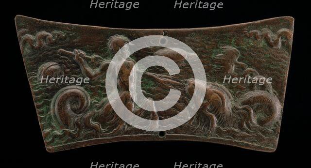 Sea-Monsters Fighting, early 16th century. Creator: Unknown.