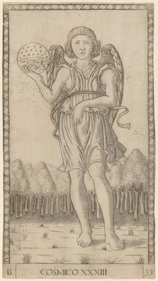 Cosmico (Genius of the World), c. 1465. Creator: Master of the E-Series Tarocchi.